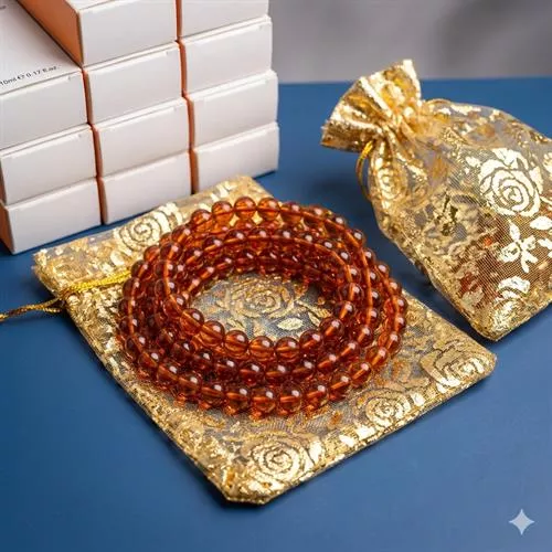 Chuỗi hạt hổ phách huyết cao cấp